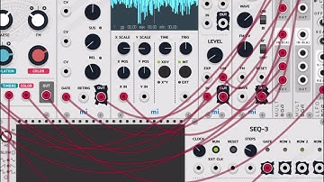 Mifki MiRack VCV-Rack in iOS  - Quick Audio "Demo"