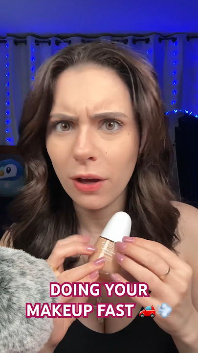 ASMR DOING YOUR MAKEUP IN 30 SECONDS 🚗💨 #shorts #makeup #asmr