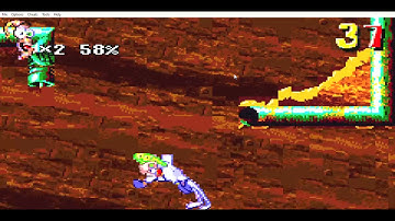 Video Game Glitch 834: Earthworm Jim 2 (GBA) - Running Inside of a Pipe!