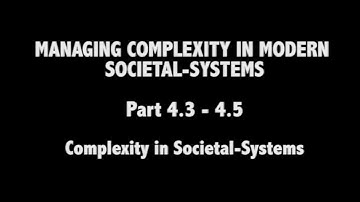 VIDEO 12 -- Complexity and the Systemic Development Process