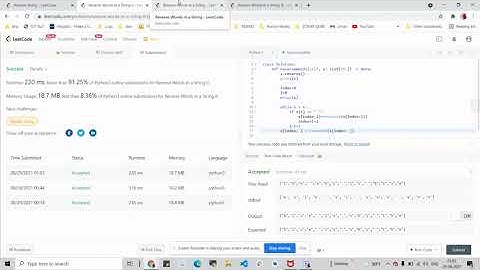 LeetCode 557, 344, 186, 151. Reverse string , Reverse Words in a String