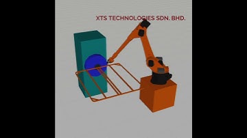 Robot CO2 Welding with positioner, Linear guide & fume collector for Ladder, Bed Frame Chair by XTS