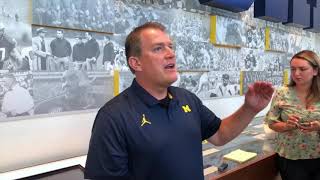 Ed Warinner breaks down freshmen offensive linemen Net Worth