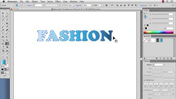 Illustrator Gradient on Text
