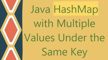 Java HashMap with Multiple Values Under the Same Key