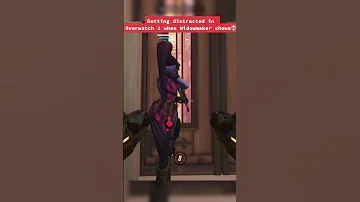 getting distracted by Widowmaker in Overwatch 2 💀 #shorts