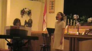 Kenzie sings Carol of the Field Mice