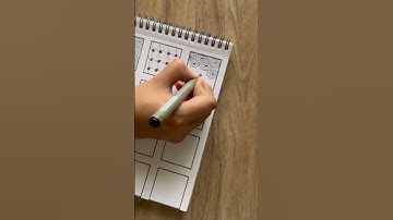 3/12 Easy Zentangle Patterns | Tutorial for Beginners #artshorts #arttutorial #artvideo #easyart