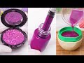 Satisfying makeup repair  asmr diy and repair purple cosmetic products 372