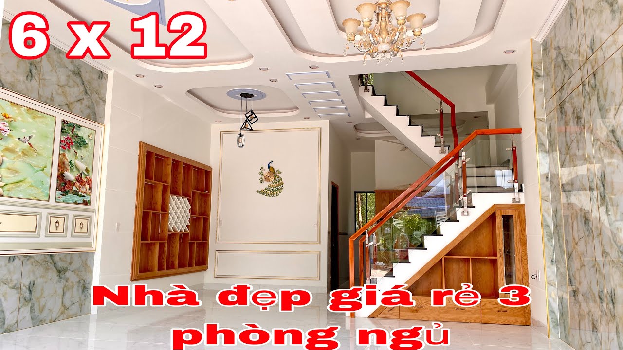 BÁN NHÀ 1 LẦU 1 TRỆT 6 X 12 - NHÀ ĐẸP GIÁ RẺ 3 PHÒNG NGỦ - SÂN Ô TÔ