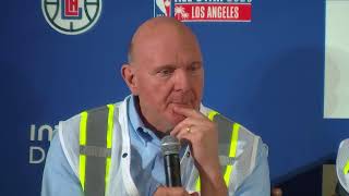 Clippers owner Steve Ballmer and NBA Commissioner Adam Silver have a big announcement.  