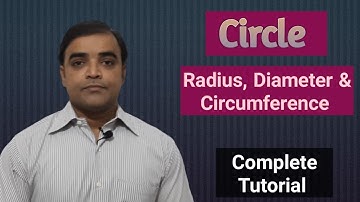 Circle l वृत्त l Radius, Diameter & Circumference l त्रिज्या,व्यास एवं परिधि l  Area Of Circle