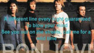 Video thumbnail of "Bon Jovi - Runaway with Lyrics"