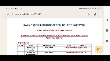 keam 2023  3rd & Spot Allotment Schedule/instructions (Engineering & Architecture)
