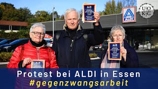 Protest Der Uokg Vor Der Aldi-Zentrale In Essen