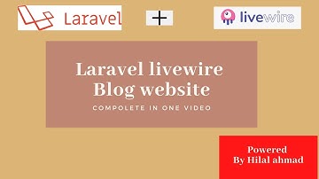 Laravel and livewire blog website in one video🔥🔥🔥