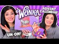 A messy 60 willy wonka makeup advent  makeup revolution advent calendar unboxing