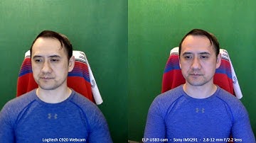 ELP USB3 with IMX291 vs Logitech C920 Webcam comparison