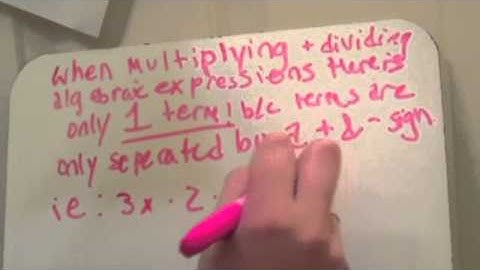 Adding, Subtracting, Multiplying and Dividing algebraic expressoins by Jackie Feldman