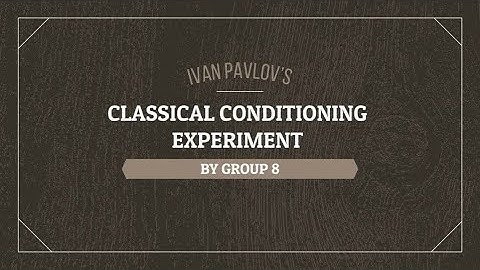FCE3200-5 Group 8 Classical Conditioning Experiment