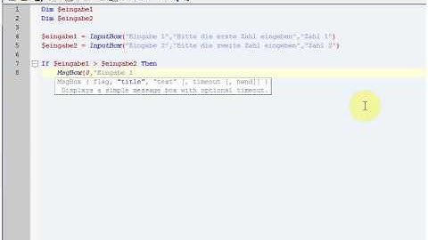 3.) Tutorial AutoIt If- Bedingung