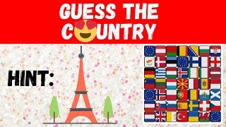 🚩GUESS THE COUNTRY 🚩II CHALLENGE GUESS THE COUNTRY FLAG #amazingfacts #video #knowledge #videos screenshot 4