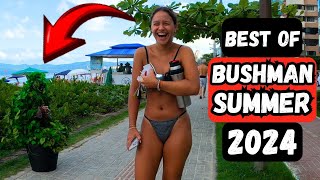 THIS GIRL'S REACTION TO BUSHMAN IS SIMPLY EPIC😅 SHE DIDN'T EXPECT THIS SCARE😂 PRANK ON THE BEACH!