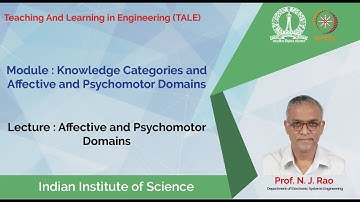 noc19 ge04 lec14 Affective and Psychomotor Domains