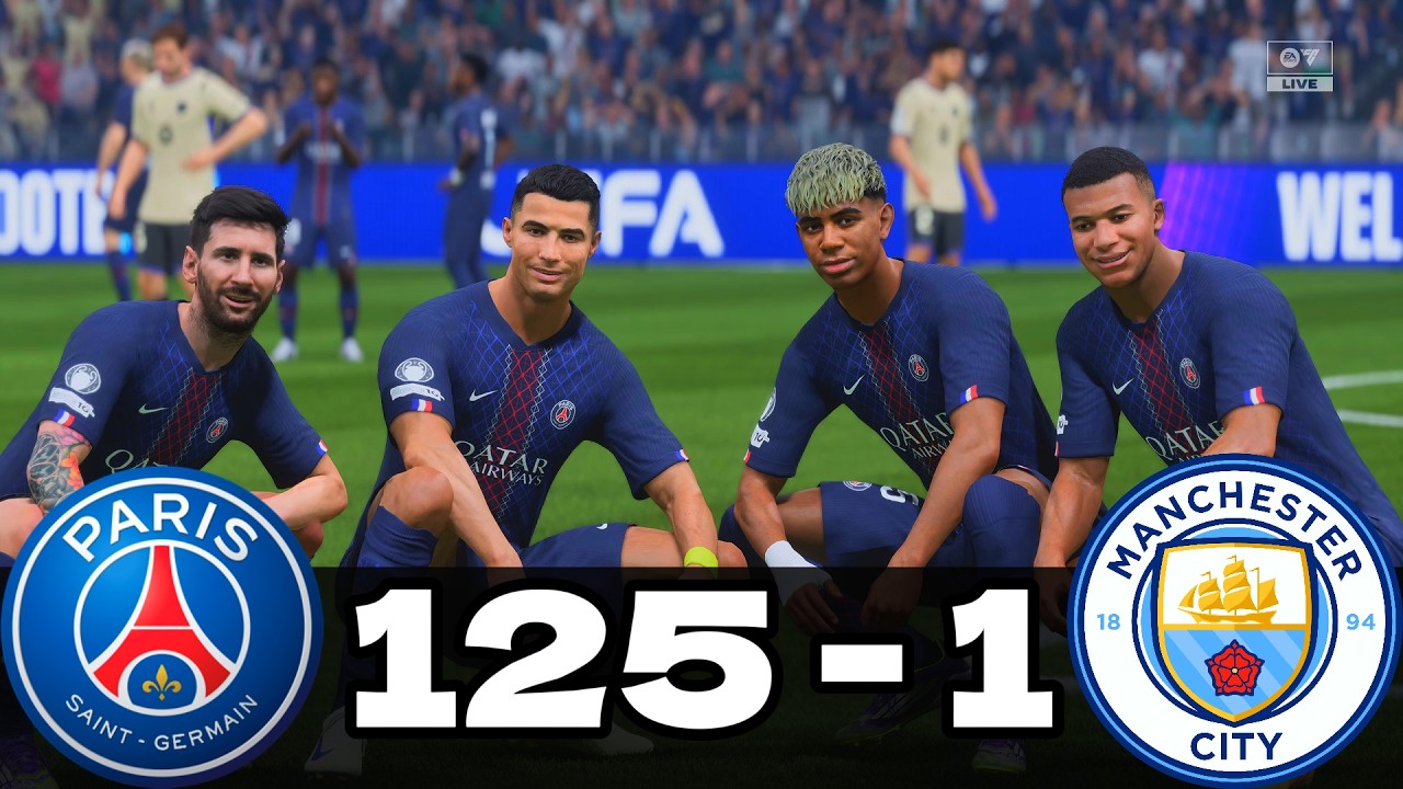 FC 24 -MESSI RONALDO NEYMAR & MBAPPE | ALL STARS | AL NASSR 100-0 MANCHESTER UNITED