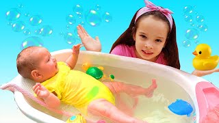 Bath Time For Little Nastya Nursery Rhymes Kids Songs