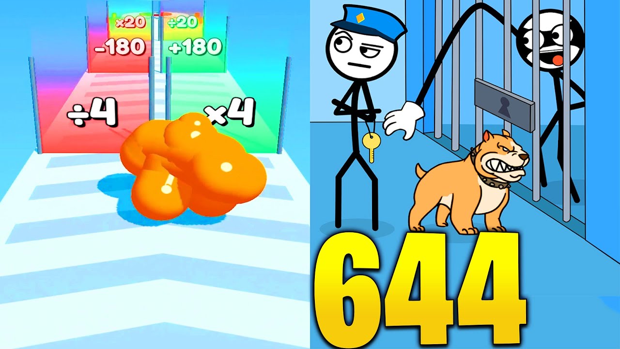 Tall man run VS Thief Puzzle - All Levels SpeedRun Gameplay