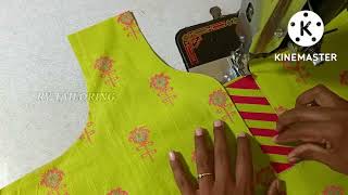 Very easy and Stylish front neck design cutting and stitching Chudithar kurti/Salwar screenshot 5