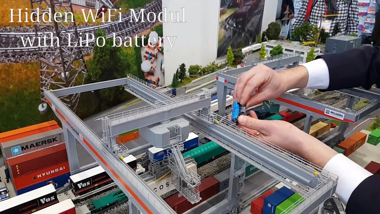 Top Secret - Faller Portal Crane - first motorised prototype