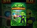 ALIEN 👽 Vs STRONGHOLD  #roblox #99nightintheforest #shorts