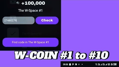 Unlock W-COIN Codes: Complete Guide to W-Space Codes #1 to #10 for Telegram Airdrop!"