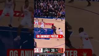 OG Anunoby with the sick poster dunk! #nba #nbabasketball #nbaplayoffs #knicks #og