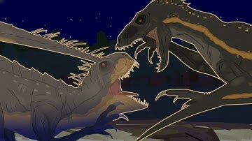 Indoraptor VS Scorpius Rex | Dinosaur battle | PPANIMAN | Animation