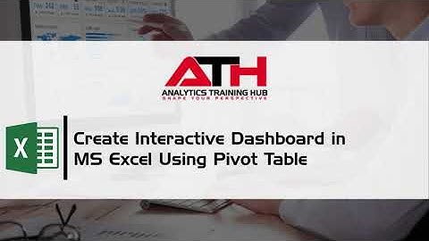 Create Interactive Dashboard in MS Excel