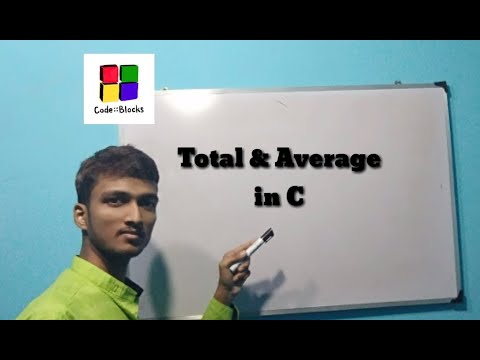Total & Average in C #2  | In English/Hindi