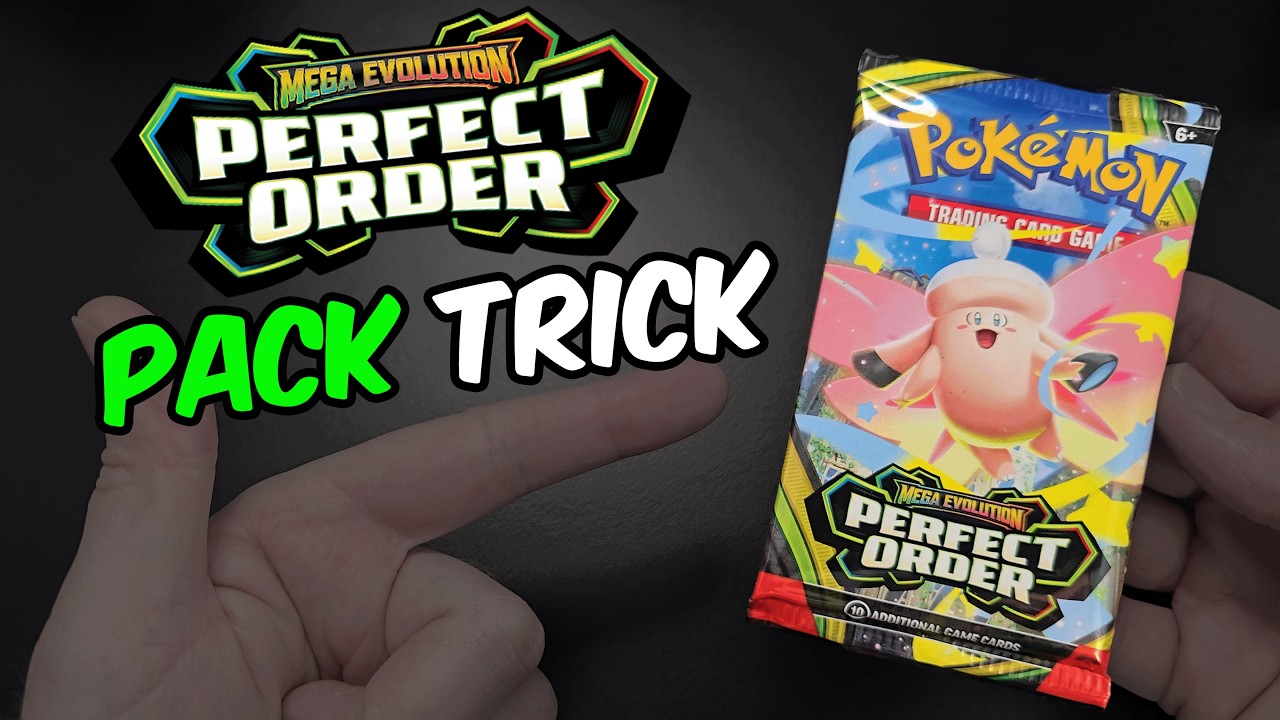 Perfect Order Pack Trick Tutorial: Mega Evolution Pokemon TCG