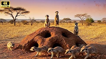 Wild Nature 4K | The Laws of Survival on the Prairie, Amazing Stories of Animals