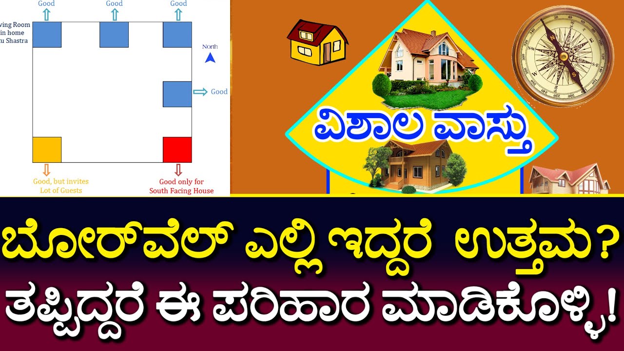 ಬೋರ್ವೆಲ್ ಮತ್ತು ಪರಿಹಾರ | ಪರಿಹಾರಗಳ ಖಜಾನೆ | Vastu For Borewell | Vishala Vastu | (109)