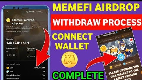 Memefi Airdrop SUI OKX Wallet Connect to Withdrawal Process || Memefi Full Withdraw Process #memefi