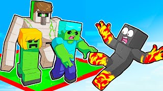 PRESO em UMA CHUNK com MOBS no MINECRAFT