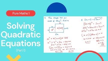 Oplossen van kwadratische vergelijkingen deel 1 (Edexcel IAL P1 2.1)