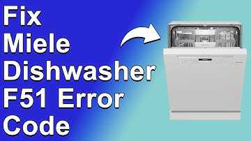 Miele Dishwasher F51 Error Code (Pressure Switch Inability To Sense - Causes And How To Solve It)