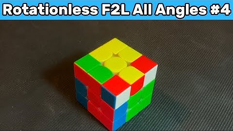 How To Solve This F2L Case Rotationless From All Angles (#4) #f2ltips