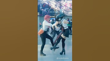 Thumbnail of Chainsawman crew dancing #shorts #anime #chainsawman #kickback #kenshiyonezu #cosplay #makima #denji