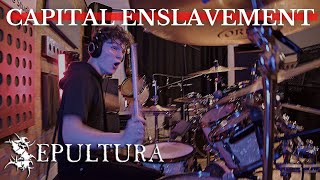 CAPITAL ENSLAVEMENT - SEPULTURA - DRUM COVER by LUIGI PARAVENTI