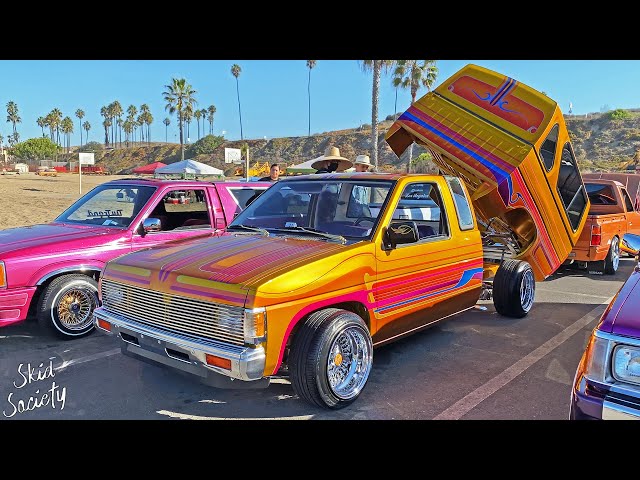 タイタニウム　mini Truckin ローライダー　lowrider Mini Truckin Dockweiler Beach! Custom Truck Builds - YouTube